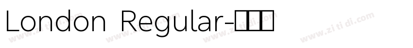 London Regular字体转换